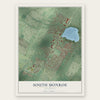 South Monroe, Michigan map print, the full design