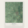 Sparta, Kent County, Michigan map print, the full design