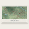 Springfield, Calhoun County, Michigan map print, the full design