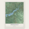 Springville, Michigan map print, the full design