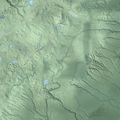 Close-up of the map of Stanton, Houghton County, Michigan print showing street and building detail
