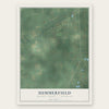Summerfield, Monroe County, Michigan map print, the full design
