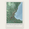 Suttons Bay, Michigan map print, the full design