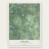 Tyrone, Livingston County, Michigan map print, the full design