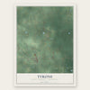 Tyrone, Kent County, Michigan map print, the full design