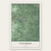 Vestaburg, Michigan map print, the full design