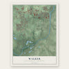 Walker, Kent County, Michigan map print, the full design
