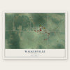 Walkerville, Michigan map print, the full design