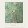 Washington, Macomb County, Michigan map print, the full design