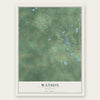 Watson, Michigan map print, the full design