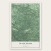 Waucedah, Michigan map print, the full design