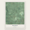 Weldon, Michigan map print, the full design