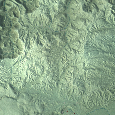 Close-up of the map of West Branch, Marquette County, Michigan print showing street and building detail