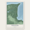 Whitefish, Michigan map print, the full design