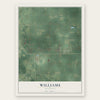 Williams, Michigan map print, the full design