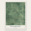 Williamstown, Michigan map print, the full design