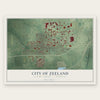 Zeeland, Michigan map print, the full design