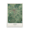 Map of Aitkin, Minnesota, 12 x 18 inch unframed archival matte print