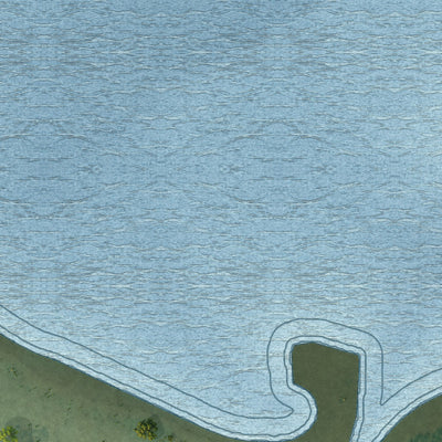 Close-up of the map of Angle Inlet, Minnesota print showing street and building detail