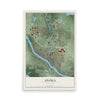 Map of Anoka, Minnesota, 12 x 18 inch unframed archival matte print