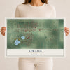 Map of Atwater, Minnesota, 12 x 18 inch unframed archival matte print