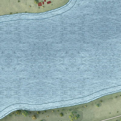 Second close-up of the map of Avoca, Minnesota print showing more streets and buildings