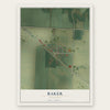 Baker, Minnesota map print, the full design