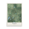 Map of Baldwin, Minnesota, 12 x 18 inch unframed archival matte print