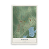 Map of Barnum, Minnesota, 12 x 18 inch unframed archival matte print