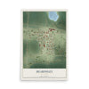 Map of Beardsley, Minnesota, 12 x 18 inch unframed archival matte print