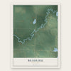 Beaulieu, Minnesota map print, the full design