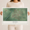 Map of Benson, Minnesota, 12 x 18 inch unframed archival matte print