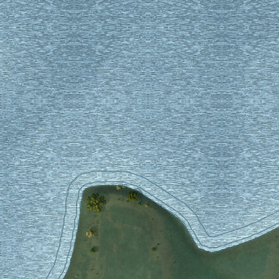 Close-up of the map of Bingham Lake, Minnesota print showing street and building detail