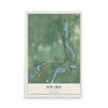 Map of Biwabik, Minnesota, 12 x 18 inch unframed archival matte print