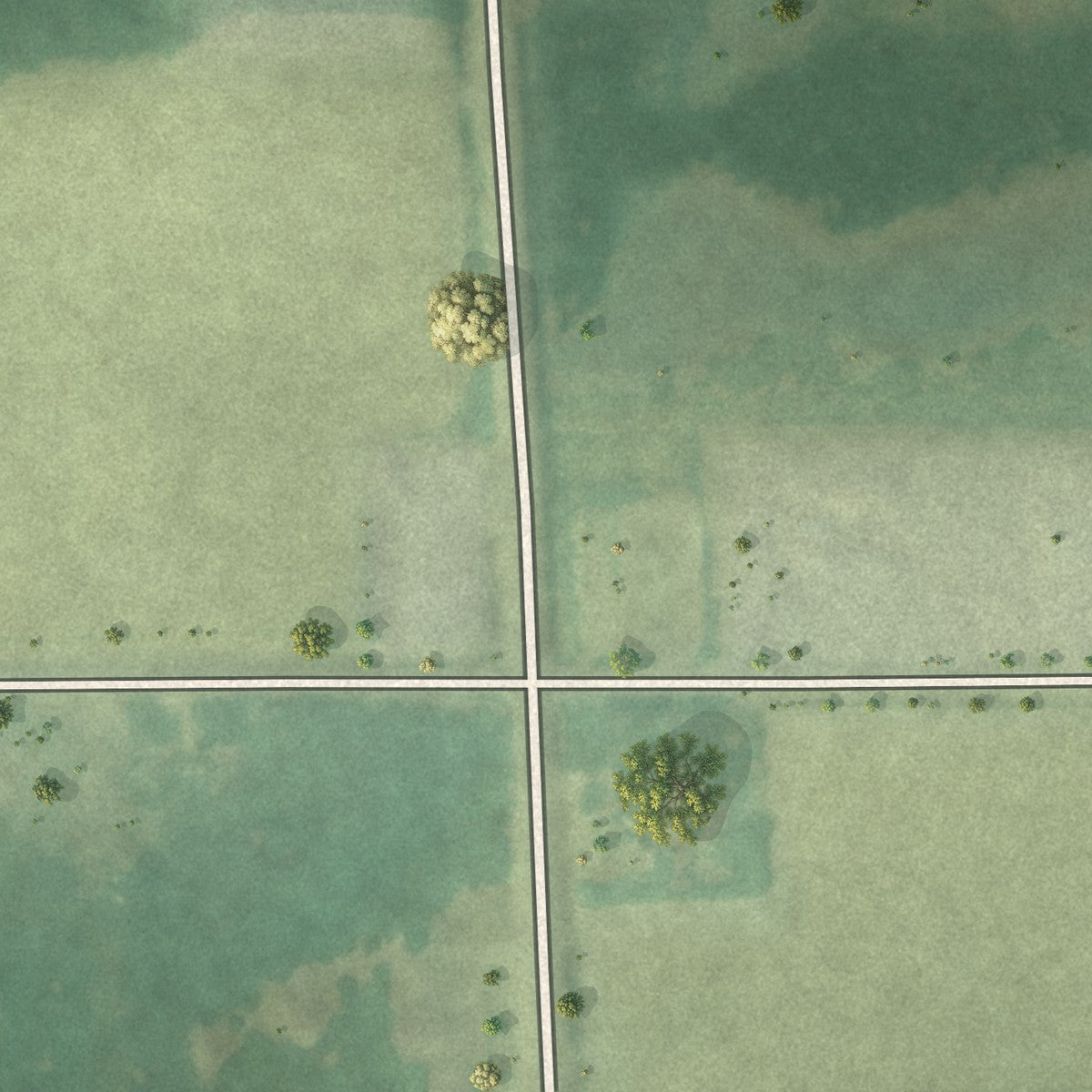 Second close-up of the map of Bock, Minnesota print showing more streets and buildings
