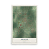 Map of Braham, Minnesota, 12 x 18 inch unframed archival matte print
