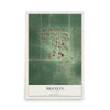Map of Bricelyn, Minnesota, 12 x 18 inch unframed archival matte print