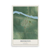 Map of Brookston, Minnesota, 12 x 18 inch unframed archival matte print