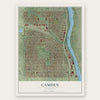Camden, Minnesota map print, the full design
