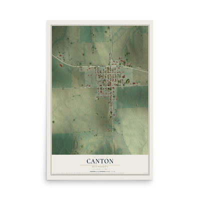 Map of Canton, Minnesota, 12 x 18 inch unframed archival matte print