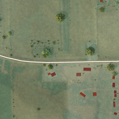 Second close-up of the map of Canton, Minnesota print showing more streets and buildings