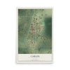 Map of Carlos, Minnesota, 12 x 18 inch unframed archival matte print