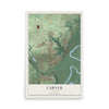 Map of Carver, Minnesota, 12 x 18 inch unframed archival matte print
