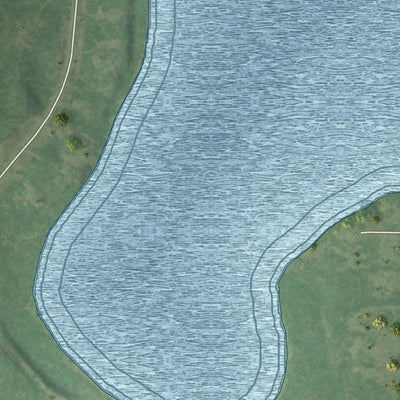 Second close-up of the map of Chickamaw Beach, Minnesota print showing more streets and buildings