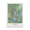 Map of Chisholm, Minnesota, 12 x 18 inch unframed archival matte print