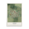 Map of Chokio, Minnesota, 12 x 18 inch unframed archival matte print