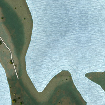 Second close-up of the map of Clitherall, Minnesota print showing more streets and buildings