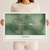 Map of Cosmos, Minnesota, 12 x 18 inch unframed archival matte print