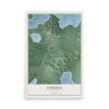 Map of Cuyuna, Minnesota, 12 x 18 inch unframed archival matte print