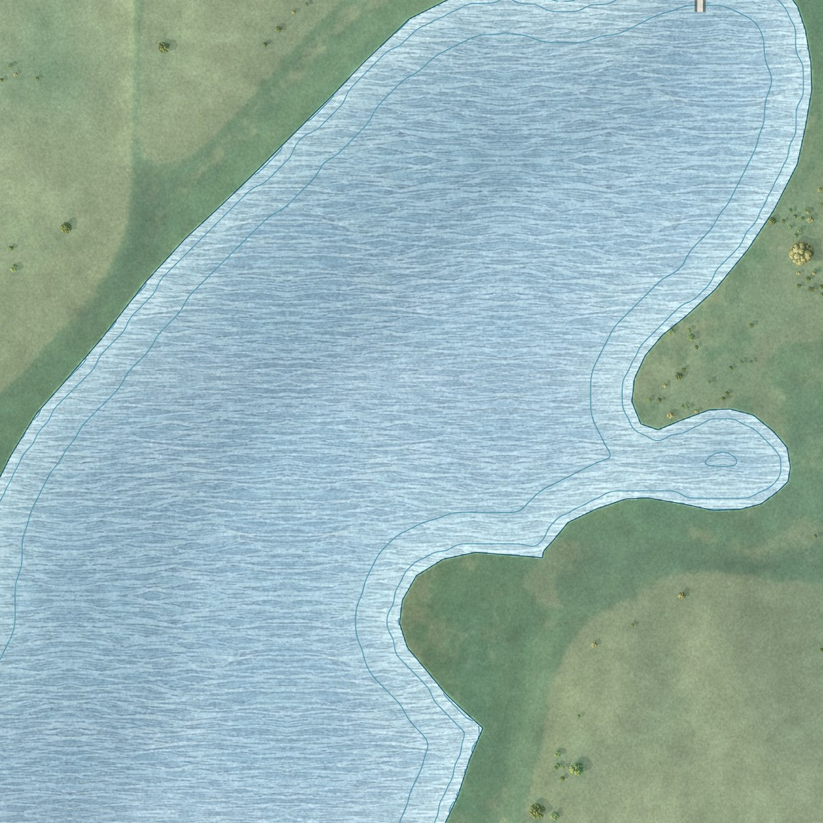 Second close-up of the map of Cyrus, Minnesota print showing more streets and buildings